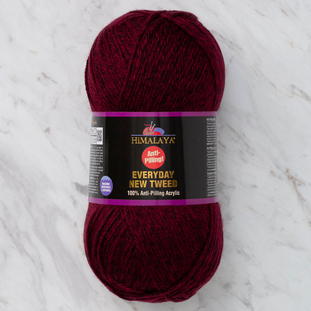 Himalaya Everyday New Tweed Bordo El Örgü İpliği - 75117